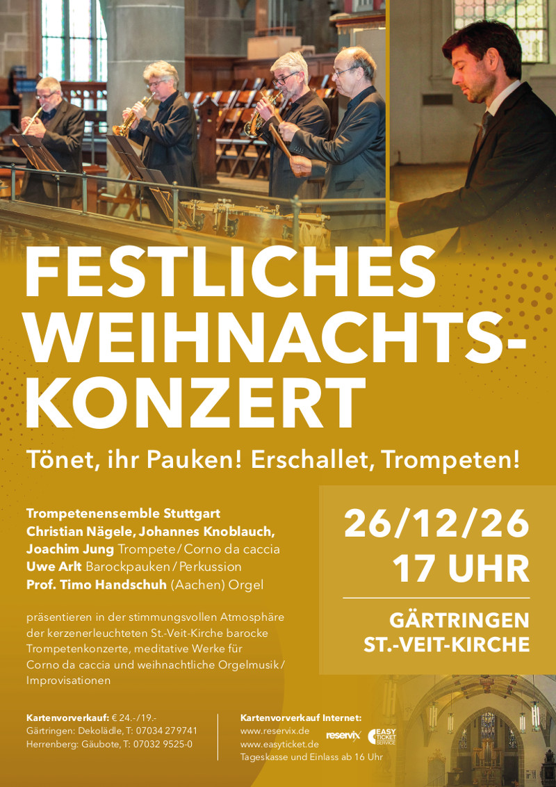 Plakat Festliches Weihnachtskonzert